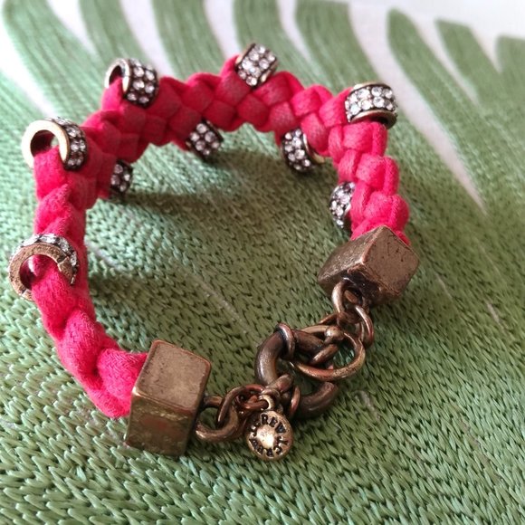 J. Crew Braided Rhinestone Bracelet - Picture 2 of 3